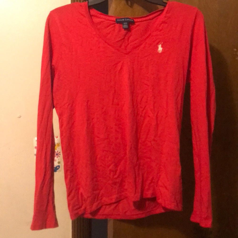Ralph Lauren Red V Neck